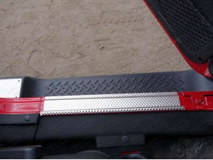 Накладки на пороги декоративные (комплект 4 шт.) для Jeep Wrangler 5D № JEEPWRAN5D(3.6)14-18