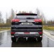 Защита задняя овальные уголки 75х42 мм для Geely Atlas 2018-2021