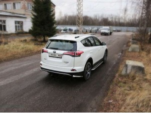 Защита задняя уголки 60 мм для Toyota RAV4 № TOYRAV15-27