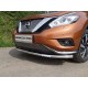 Защита переднего бампера с ДХО 60 мм ТСС для Nissan Murano 2016-2021