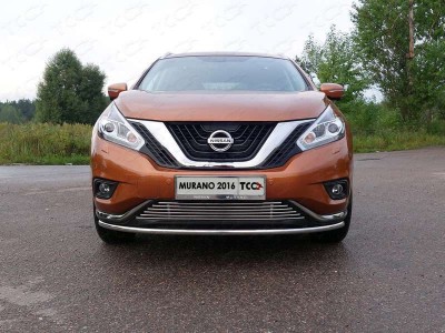 Защита переднего бампера 42 мм ТСС для Nissan Murano 2016-2021
