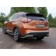 Защита задняя уголки 42 мм ТСС для Nissan Murano 2016-2021