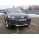 Защита передняя овальная 75х42 мм ТСС для Volkswagen Touareg 2014-2017