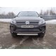 Защита передняя овальная 75х42 мм ТСС для Volkswagen Touareg 2014-2017