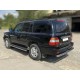 Защита заднего бампера "радиусная" d-76 для Toyota Land Cruiser 100 1998-2007