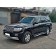 Обвод штатных порогов d-43 Технотек для Toyota Land Cruiser 100 1998-2007