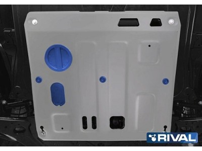 ащита картера+КПП+ комплект крепежа Rival, Алюминий для JAC JS6 2022-г.в.; 1,5