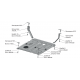 Защита картера + КПП (сталь) + комплект крепежа для JAC JS6 2022-н.в. (V - 1.5)