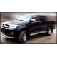 Пороги с листом d-43 Технотек для Toyota Hilux 2011-2015