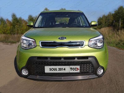 Рамка номерного знака Kia Soul (комплект) ТСС для Любые