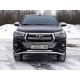 Защита переднего бампера волна 76 мм ТСС для Toyota Hilux Exclusive 2018-2021