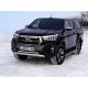 Защита переднего бампера 76 мм ТСС для Toyota Hilux Exclusive 2018-2021