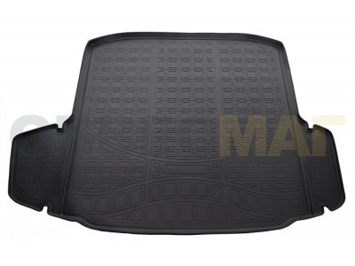 Коврик в багажник Norplast полиуретан чёрный на хетчбек для Skoda Octavia A7 2013-2020