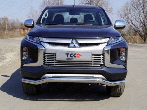 Защита переднего бампера волна 76 мм для Mitsubishi L200 № MITL20019-37