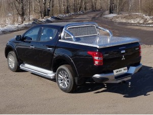 Защита кузова и заднего стекла 76,1 мм для крышки без надписи для Mitsubishi L200 № MITL20019-14