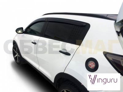 Дефлекторы окон Vinguru 4 штуки для Kia Sportage 2010-2015