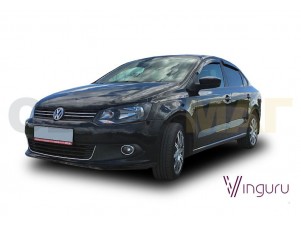 Дефлекторы окон Vinguru 4 штуки на седан для Volkswagen Polo № AFV31510
