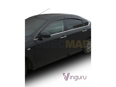 Дефлекторы окон Vinguru 4 штуки на седан для Nissan Almera 2013-2018 AFV55912
