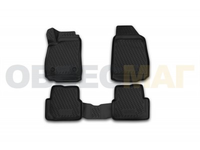 Коврики 3D в салон полиуретан 4 штуки Element для Chevrolet Cobalt 2013-2016