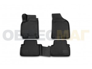 Коврики 3D в салон Element полиуретан 4 штуки на Daewoo Gentra № CARDAE10001