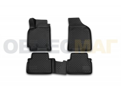 Коврики 3D в салон полиуретан 4 штуки Element для Daewoo Gentra 2013-2015 CARDAE10001