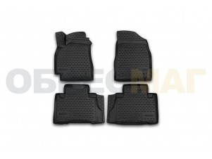 Коврики 3D в салон Element полиуретан 4 штуки на Geely Emgrand X7 № CARGEE10001