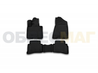 Коврики 3D в салон полиуретан 4 штуки Element для Hyundai Tucson 2015-2021