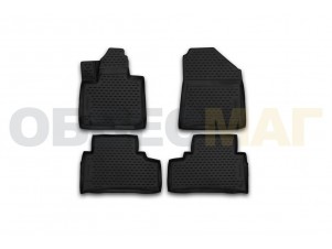 Коврики 3D в салон Element полиуретан 4 штуки на Kia Sorento Prime № CARKIA00001
