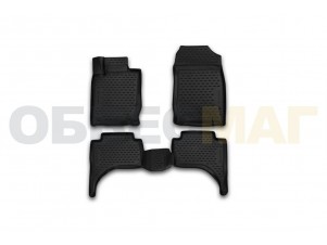 Коврики 3D в салон Element полиуретан 4 штуки на Mitsubishi L200 № CARMIT00003