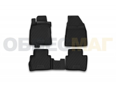 Коврики в салон полиуретан 4 штуки Element для Nissan Tiida 2004-2014 CARNIS00029