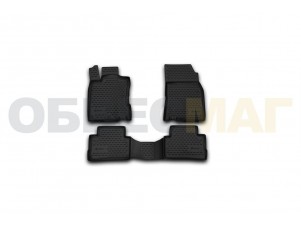Коврики в салон Element полиуретан 4 штуки на Nissan Qashqai № CARNIS00041