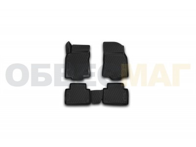 Коврики 3D в салон полиуретан 4 штуки Element для Nissan X-Trail 2015-2021