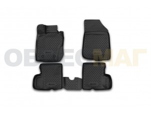 Коврики 3D в салон Element полиуретан 4 штуки на Nissan Terrano № CARNIS10057k