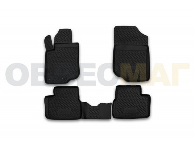 Коврики в салон полиуретан 4 штуки Element для Peugeot 207 2006-2013