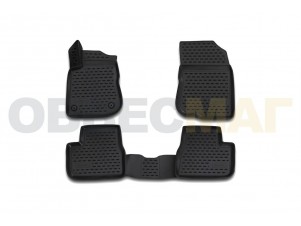 Коврики 3D в салон Element полиуретан 4 штуки на Peugeot 2008 № CARPGT10029k