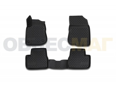 Коврики 3D в салон полиуретан 4 штуки Element для Peugeot 2008 2014-2019 CARPGT10029k