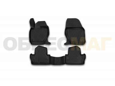 Коврики 3D в салон полиуретан 4 штуки Element для Volvo S60 2013-2021