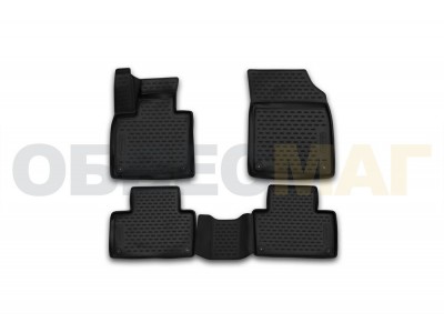 Коврики 3D в салон полиуретан 4 штуки Element для Volvo XC90 2014-2021