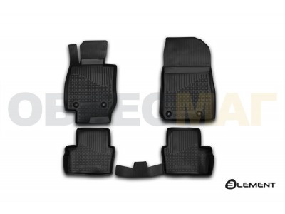 Коврики в салон полиуретан 4 штуки на АКПП Element для Mazda CX-3 2015-2021