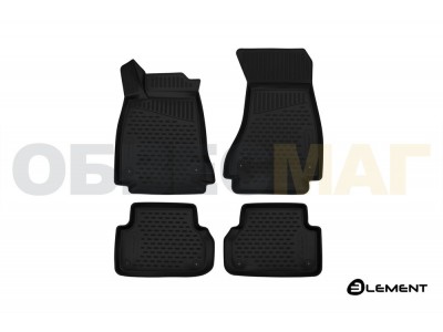 Коврики 3D в салон полиуретан 4 штуки Element для Audi A4/Avant/Allroad 2015-2021