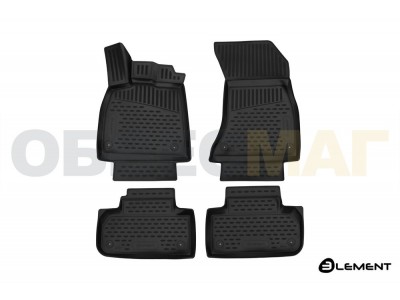 Коврики 3D в салон полиуретан 4 штуки Element для Audi Q5 2016-2021