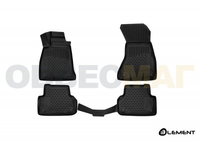 Коврики 3D в салон полиуретан 4 штуки на 4х4 Element для Audi A5 2017-2021