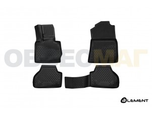 Коврики 3D в салон Element полиуретан 4 штуки на BMW X4 F26 № ELEMENT3D0542210k