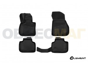 Коврики 3D в салон Element полиуретан 4 штуки на BMW X1 F48 № ELEMENT3D0543210k