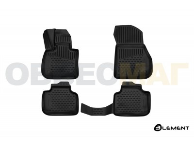 Коврики 3D в салон полиуретан 4 штуки Element для BMW X1 F48 2015-2021