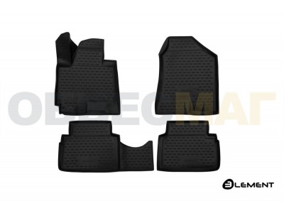 Коврики 3D в салон полиуретан 4 штуки Element для JAC S5 Eagle 2013-2021