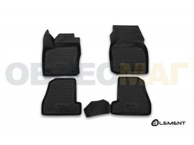 Коврики 3D в салон полиуретан 4 штуки Element для Ford Focus 3 2015-2021