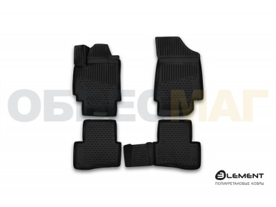 Коврики 3D в салон полиуретан 4 штуки Element для Hyundai Creta 2016-2021