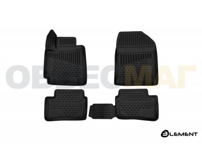 Коврики 3D в салон полиуретан 4 штуки Element для Kia Picanto 2017-2021
