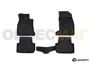 Коврики 3D в салон Element полиуретан 4 штуки на Kia Stinger № ELEMENT3D2566210